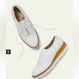 White Boden platform  women brogues sz 37. MSRP $190